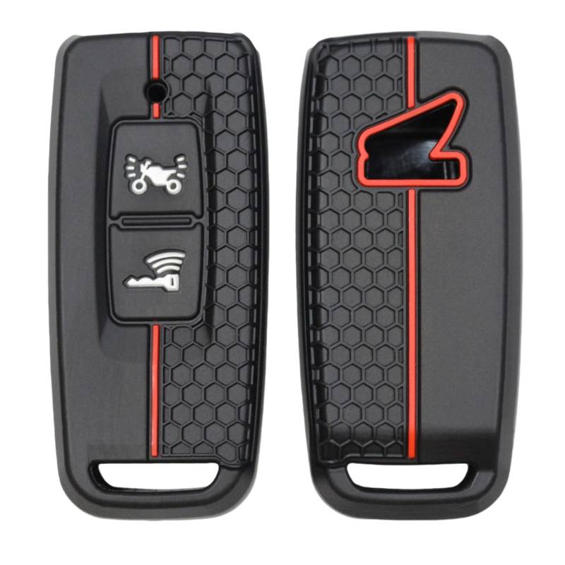 OTMIK Silikon Autoschlüsselabdeckung Kompatibel mit Honda ADV 350 PCX 125 PCX160 AV 350 SH350i Vision 110 2 Knöpfe Autoschlüssel Zubehör von OTMIK
