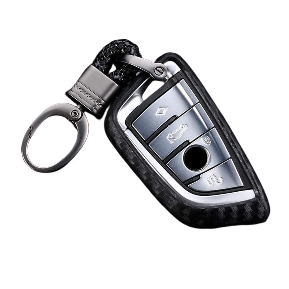 OTMIK Silikon-Schlüsselhülle für B-M-W X3 X4 X5 X6 1 2 Series Smart Keys Gehäuse Autoschlüsselhalter Zubehör (Schlüsselhülle + Schlüsselanhänger) von OTMIK