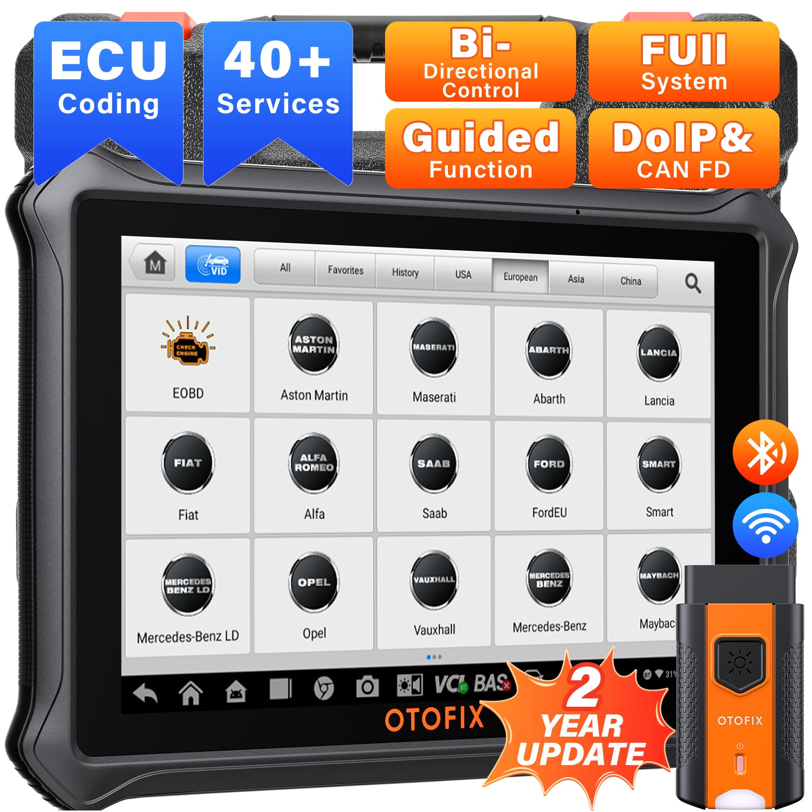 OTOFIX D1 Kfz-Diagnosetool, 2025 bidirektionales Scan-Tool, ECU-Codierung, 40+ Servicefunktionen, FCA AutoAuth, Diagnose Aller Systeme, CAN FD & DoIP, 2 Jahre kostenloses Update OTOFIX D1 Kfz-Diagnosetool, 2025 bidirektionales Scan-Tool, ECU-Codierung, 40+ Servicefunktionen, FCA AutoAuth, Diagnose Aller Systeme, CAN FD & DoIP, 2 Jahre kostenloses Update von OTOFIX