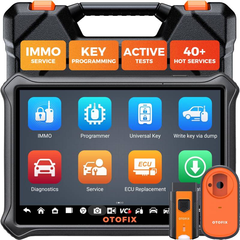 OTOFIX IM1 IMMO Professionelles Programmierwerkzeug für Schlüsselanhänger mit XP1, Bidirektionaler Obd2 Diagnosegerät, OE-Level-Allsystemdiagnose, 40+ Servicefunktionen, DoIP & CANFD, 2 Jahre Updates von OTOFIX