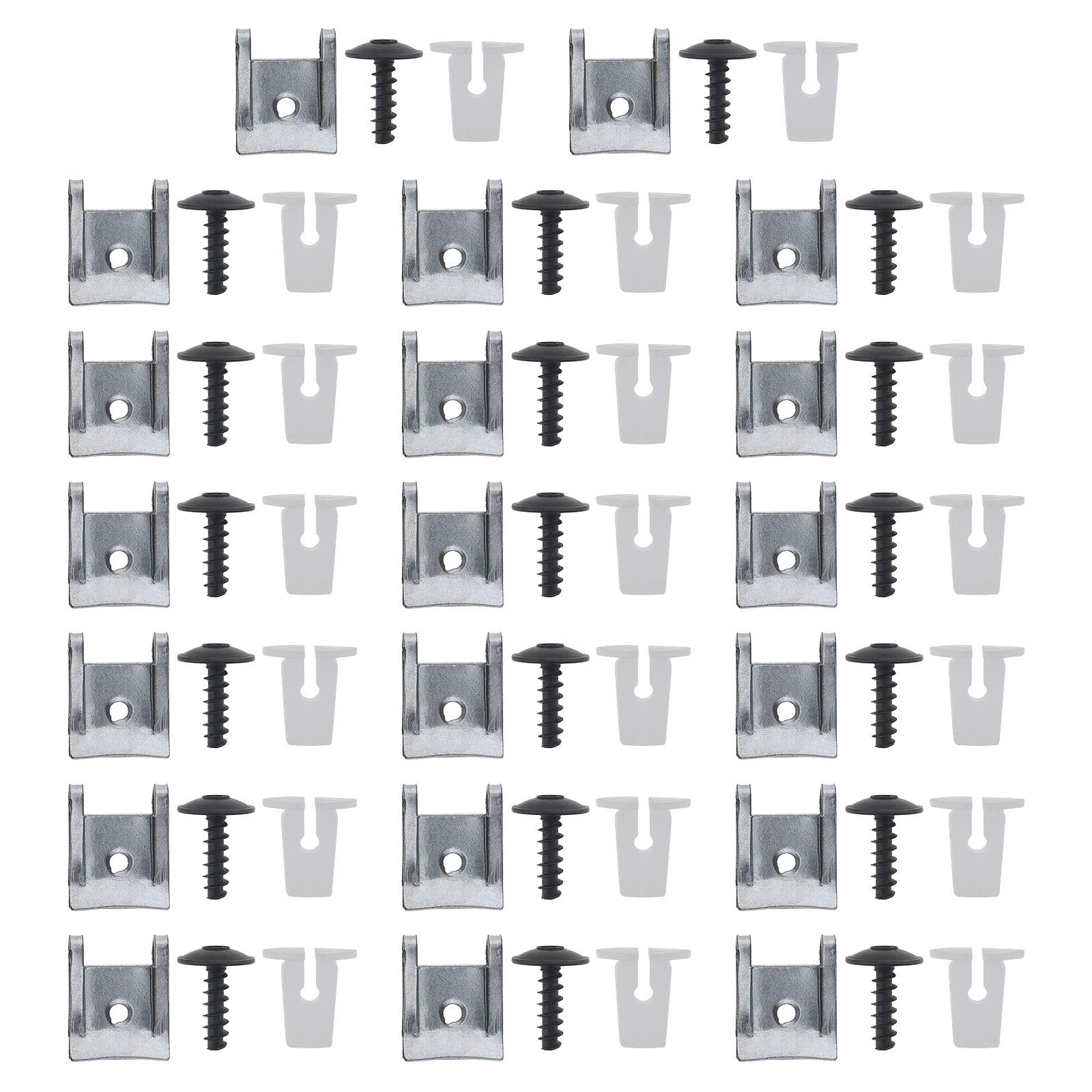 60-teiliges Schrauber Befestigungsclip Set N90775001 Mit Expandierenden Kontermuttern Tüllen Torx Schrauben U-Mutter Geschwindigkeitsclips für Radkästen Stoßstangenplatten 60-teiliges Schrauber Befestigungsclip Set N90775001 Mit Expandierenden Kontermuttern Tüllen Torx Schrauben U-Mutter Geschwindigkeitsclips für Radkästen Stoßstangenplatten von OTOTEC