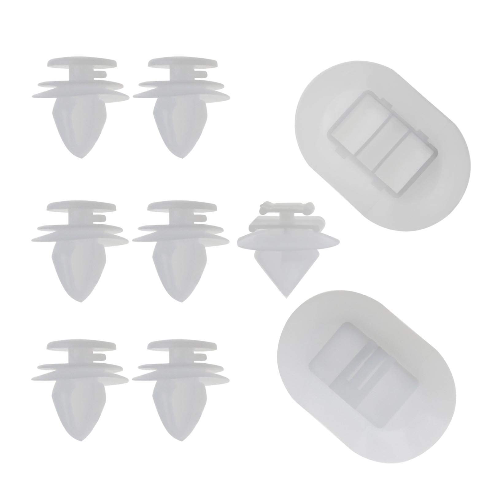OTOTEC Auto Seitenschweller Befestigungsclips Kit Auto Verkleidung Verkleidung Kunststoff Halterungen Befestigungen 1610186180 Weiß 9 Stück OTOTEC Auto Seitenschweller Befestigungsclips Kit Auto Verkleidung Verkleidung Kunststoff Halterungen Befestigungen 1610186180 Weiß 9 Stück von OTOTEC