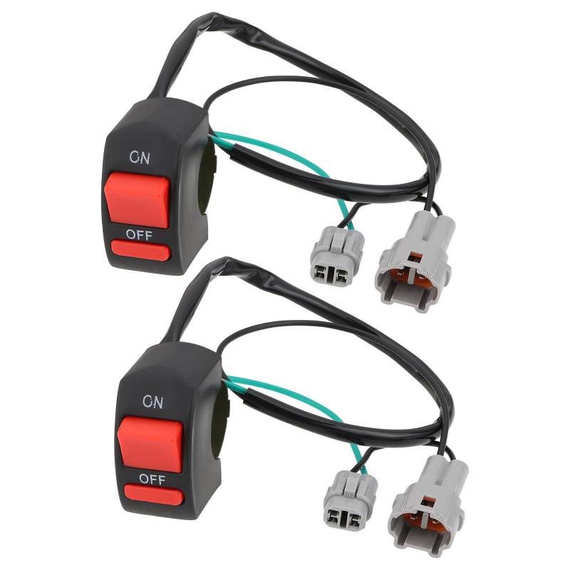 OTOTEC 2 STK. Scheinwerferschalter für Elektrofahrräder Kompatibel mit SUR-Ron LBX Segway X260 X160 Leitungslänge 40cm Wasserdichter Lichtschalter Am Fahrradlenker von OTOTEC