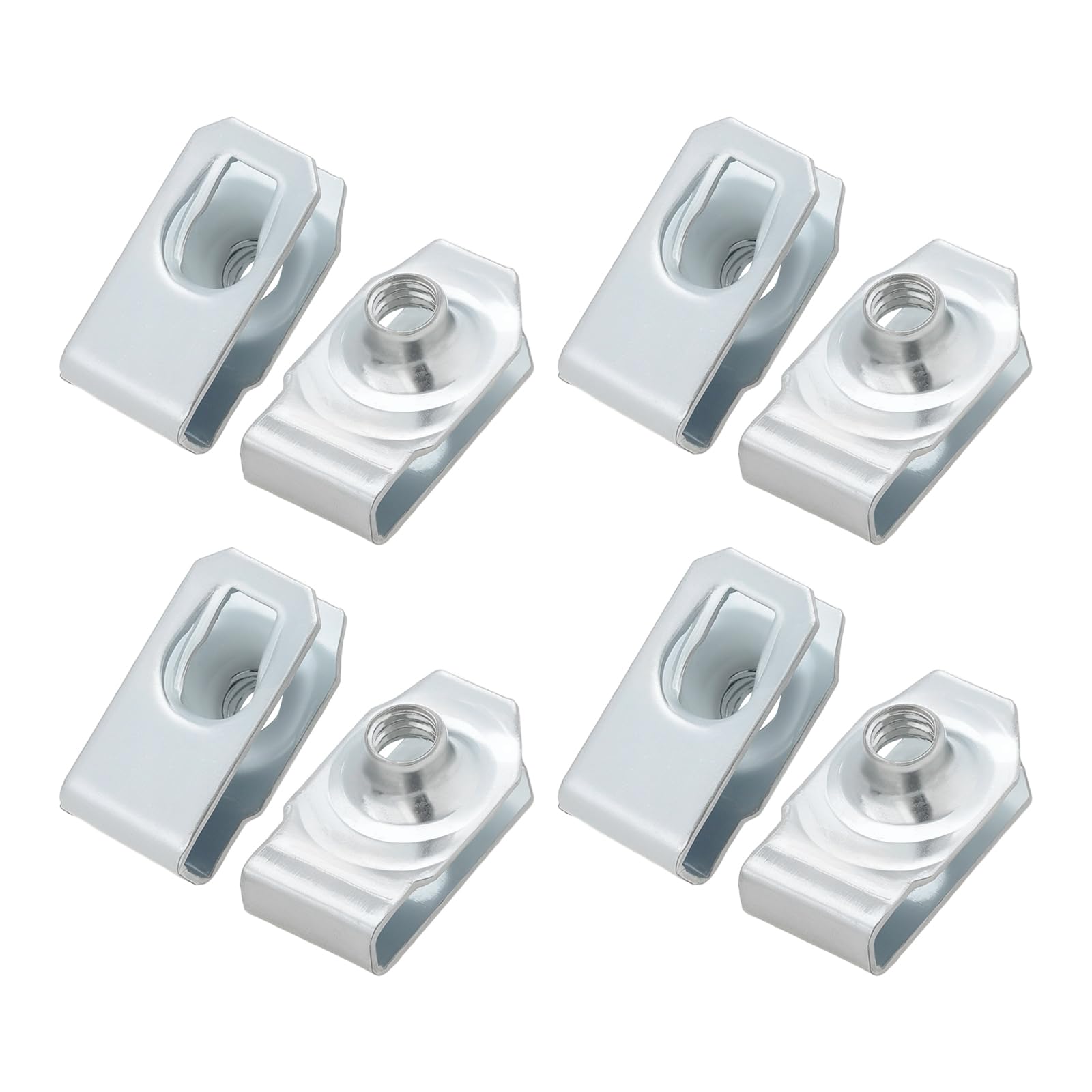 OTOTEC 20-teilige Motormetallmutter-Klemmenbefestigungsclip M6 Extrudierter U-Mutternclip 92152112 11503714 Kompatibel mit Mercedes W639 Silber OTOTEC 20-teilige Motormetallmutter-Klemmenbefestigungsclip M6 Extrudierter U-Mutternclip 92152112 11503714 Kompatibel mit Mercedes W639 Silber von OTOTEC