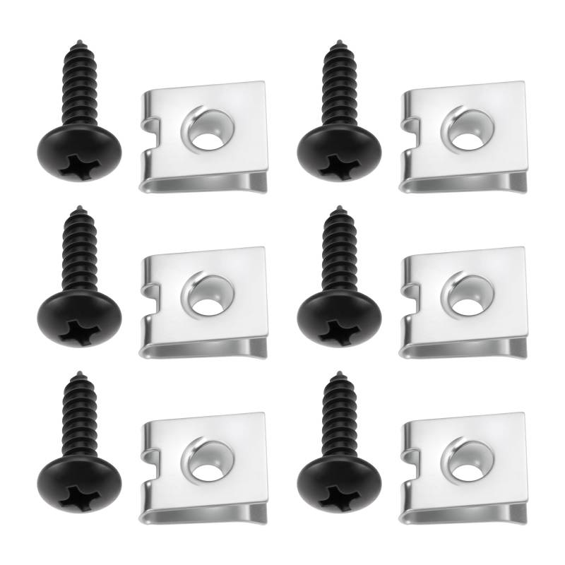 OTOTEC 50-teiliges Set mit Befestigungsclips für Autos Befestigungsclip-Schraubensatz aus Metall für Verschiedene Kfz-Kotflügel Industrieausrüstung von OTOTEC