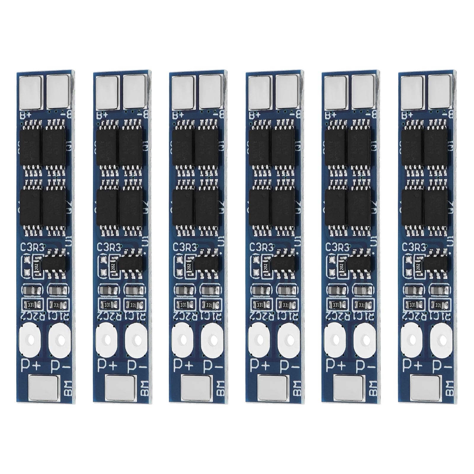 OTOTEC 6-teiliges Lithiumbatterie-Schutzboard 2S 8A 7,4 V 18650 Li-Ionen-Lithiumbatterie-Ladegerät BMS-Schutzboard 40,8 X 8 X 2,1 Mm Wird für die Notstromversorgung von LED-Lichtern OTOTEC 6-teiliges Lithiumbatterie-Schutzboard 2S 8A 7,4 V 18650 Li-Ionen-Lithiumbatterie-Ladegerät BMS-Schutzboard 40,8 X 8 X 2,1 Mm Wird für die Notstromversorgung von LED-Lichtern von OTOTEC