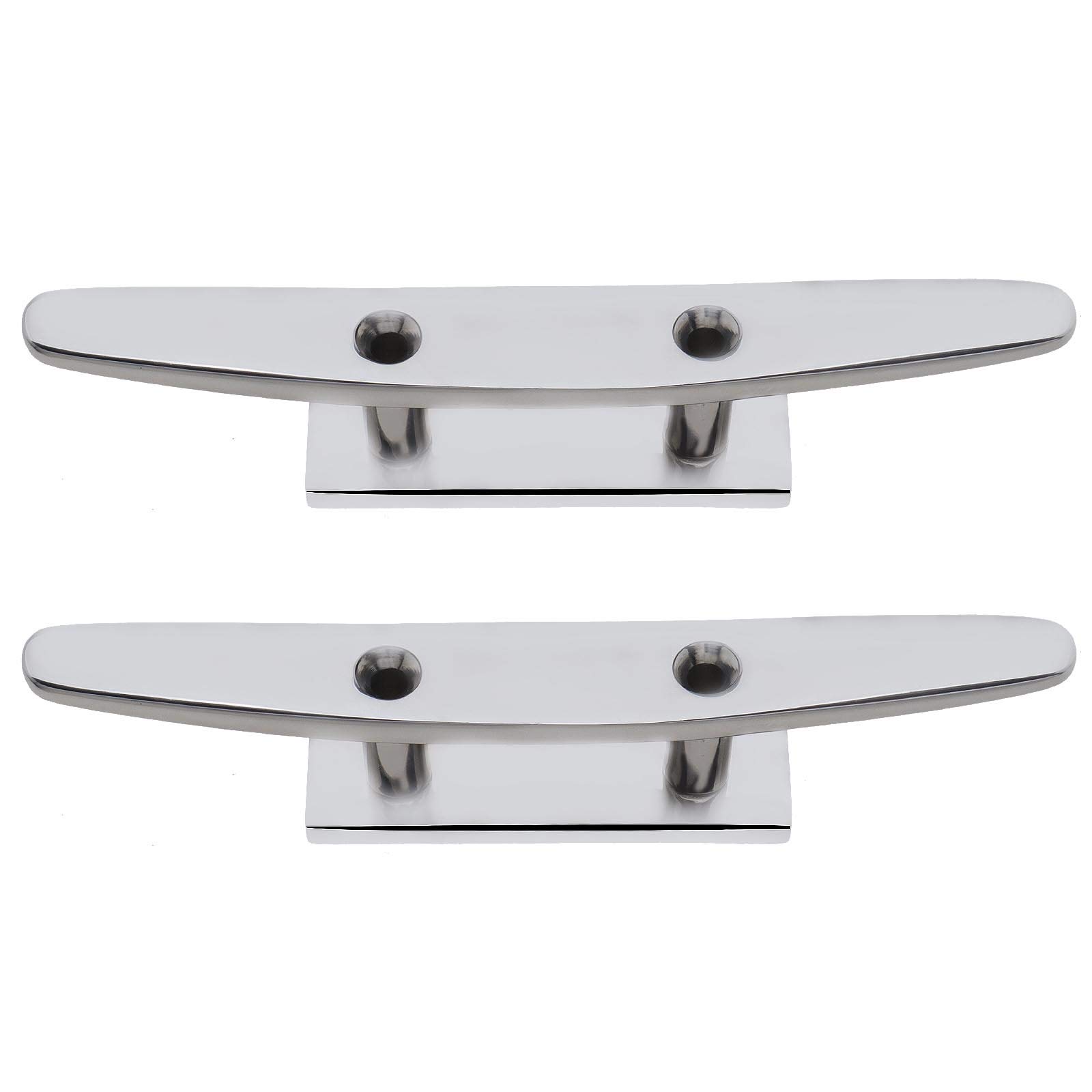 OTOTEC Belegklampe Klampe 2 STK. 4 Zoll 316 Edelstahl Festmacher Stollen 2 Löcher Niedrige Flache Klampe Für Boote Zubehör Dock Festmachen Marine Deck Seil Sicherung OTOTEC Belegklampe Klampe 2 STK. 4 Zoll 316 Edelstahl Festmacher Stollen 2 Löcher Niedrige Flache Klampe Für Boote Zubehör Dock Festmachen Marine Deck Seil Sicherung von OTOTEC