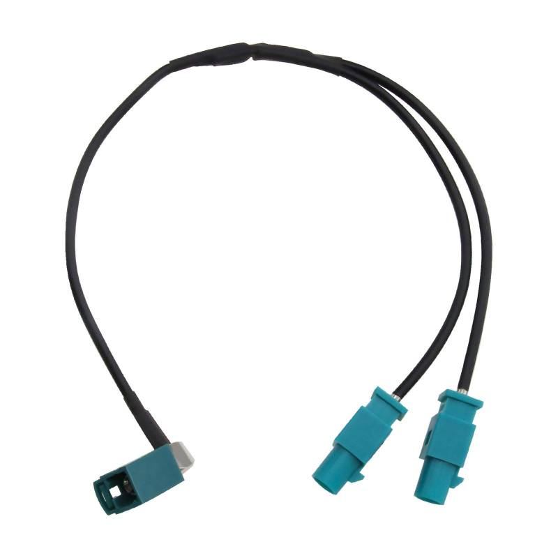 OTOTEC FAKRA-Z Adapter für Autoradio, Buchse auf Dual-Stecker, 24 cm, für GPS, GSM Navigation von OTOTEC