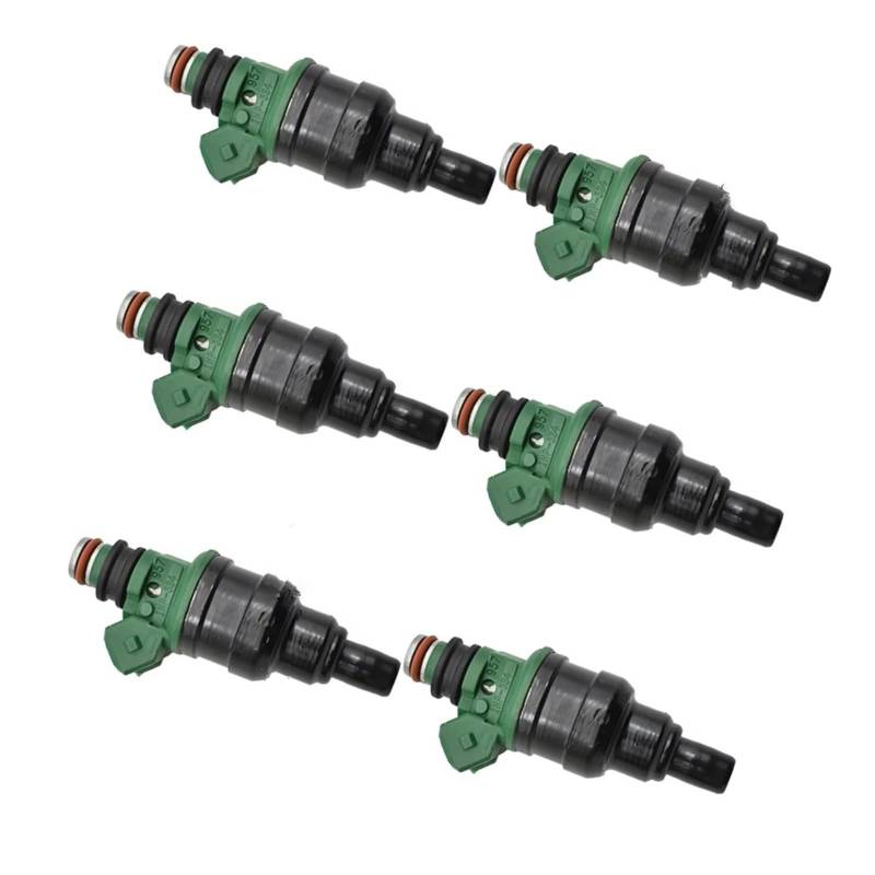 OTOZUM Auto Einspritzdüse Kompatibel Mit Mitsubishi Für Montero 1994 1995 1996 3,5 L V6 SDH-240 INP534 SDH240 INP-534 MD189021 Einspritzdüsen Benzin-Einspritzdüsen 6 Stück von OTOZUM