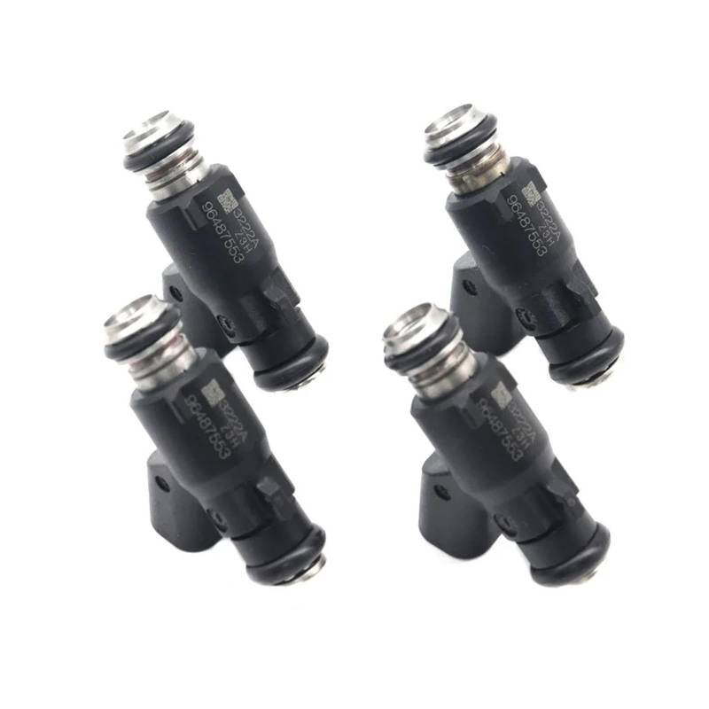 OTOZUM Auto Einspritzdüse Kompatibel Mit Pontiac Für Wave 2005 2006 2007 2008 Für Wave5 1.6L L4 96487553 FJ1023 FJ100 Auto-Kraftstoffeinspritzdüsen-Zubehör, 4 Stück von OTOZUM