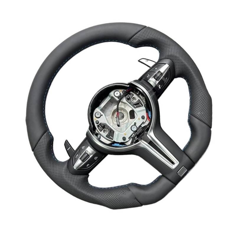 OTOZUM Kompatibel Mit 5er-Serie Für GT F07 2010 2011 2012 2013 2014 2015 2016 2017 Für F10 F11 F18 F06 F12 F13 F01 F02 F03 Auto-Lenkradteile Lenkräder Auto von OTOZUM