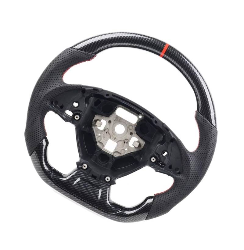 OTOZUM Kompatibel Mit Chevrolet Für Camaro SS ZL1 2016 2017 2018 2019 2020 2021 2022 2023 Carbonfaser-Autolenkrad Rennradinnenausstattung Lenkräder Auto von OTOZUM