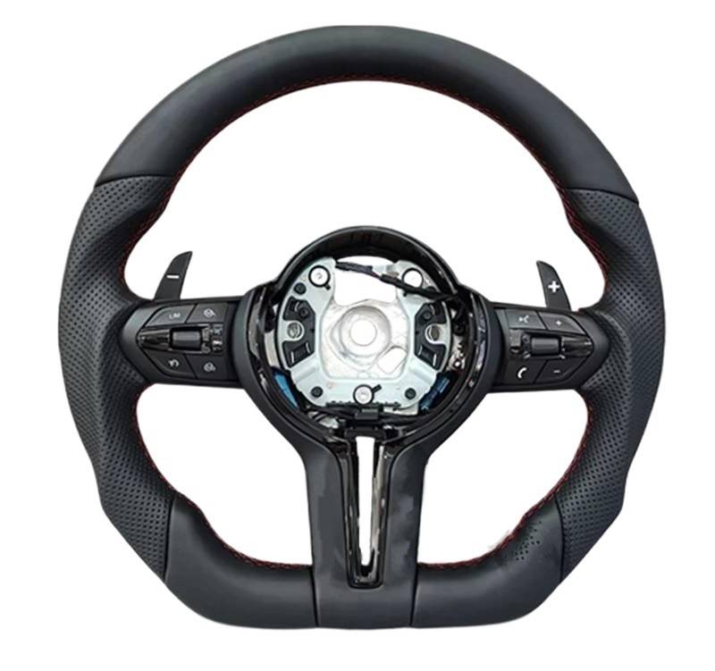 OTOZUM Kompatibel Mit Für M4 F82 F82 2014 2015 2016 2017 2018 2019 Für X6 F16 M2 F87 Sportlenkrad-Modifikation Innenausstattung Autoteile Lenkräder Auto(Style 1) von OTOZUM