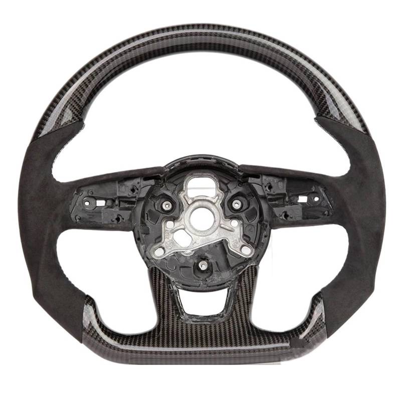 OTOZUM Kompatibel Mit Für RS3 RS4 RS5 S3 S4 S5 A3 A4 A5 A6 A7 B7 B8 C7 C8 2017 2018 2019 2020 Carbonfaser-Lenkrad-Autozubehör Lenkräder Auto(Style 3) von OTOZUM