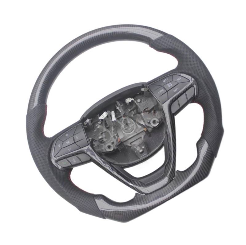 OTOZUM Kompatibel Mit Jeep Für Cherokee 2019 2020 2021 2022 2023 2014 2015 2016 2017 2018 Carbonfaser-Autosportlenkrad-Ersatzteile Lenkräder Auto von OTOZUM