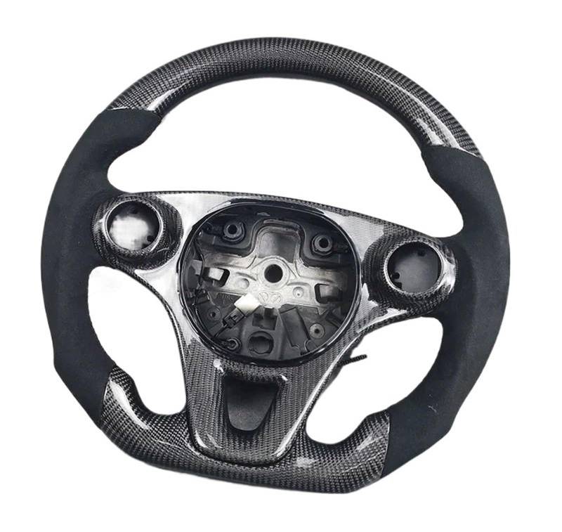 OTOZUM Kompatibel Mit Smart Für Fortwo Für Forfour 2016 2017 2018 2019 2020 Cuatomized Carbon Fiber Sportlenkrad Innenausstattung Autoteile Lenkräder Auto von OTOZUM
