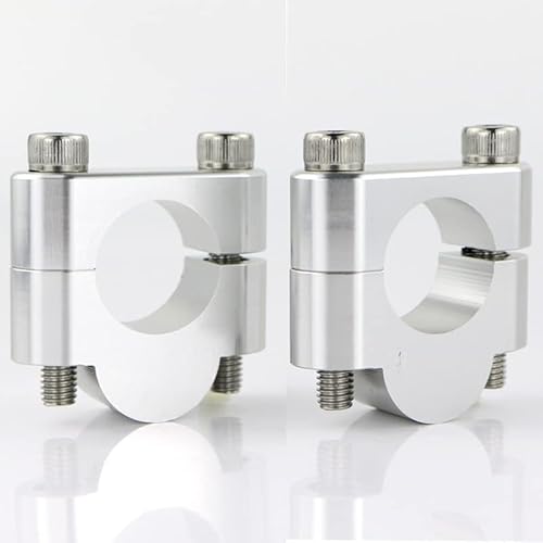 OTOZUM Motorrad Lenkererhöhungs klemme Kompatibel Mit Aprilia Für Tuono 1000 R 2006 2007 2008 2009 2010 1 1/8 "28 Mm Lenker-Riser-Klemmen Lenkerhalterung Riser(Silver,20mm) von OTOZUM