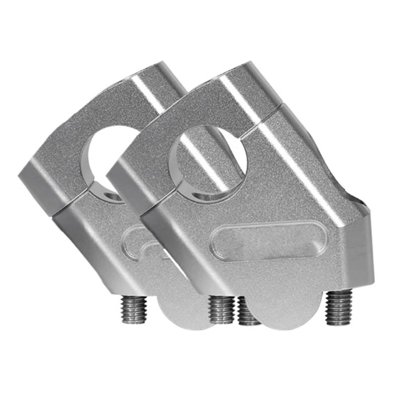 OTOZUM Motorrad Lenkererhöhungs klemme Kompatibel Mit Für R850R F800ST 22 Mm Motorrad-Lenker-Riser-Halterung, Griffklemme, Montage-Riser, Verlängerter Verschobener Versatz(Silver) von OTOZUM