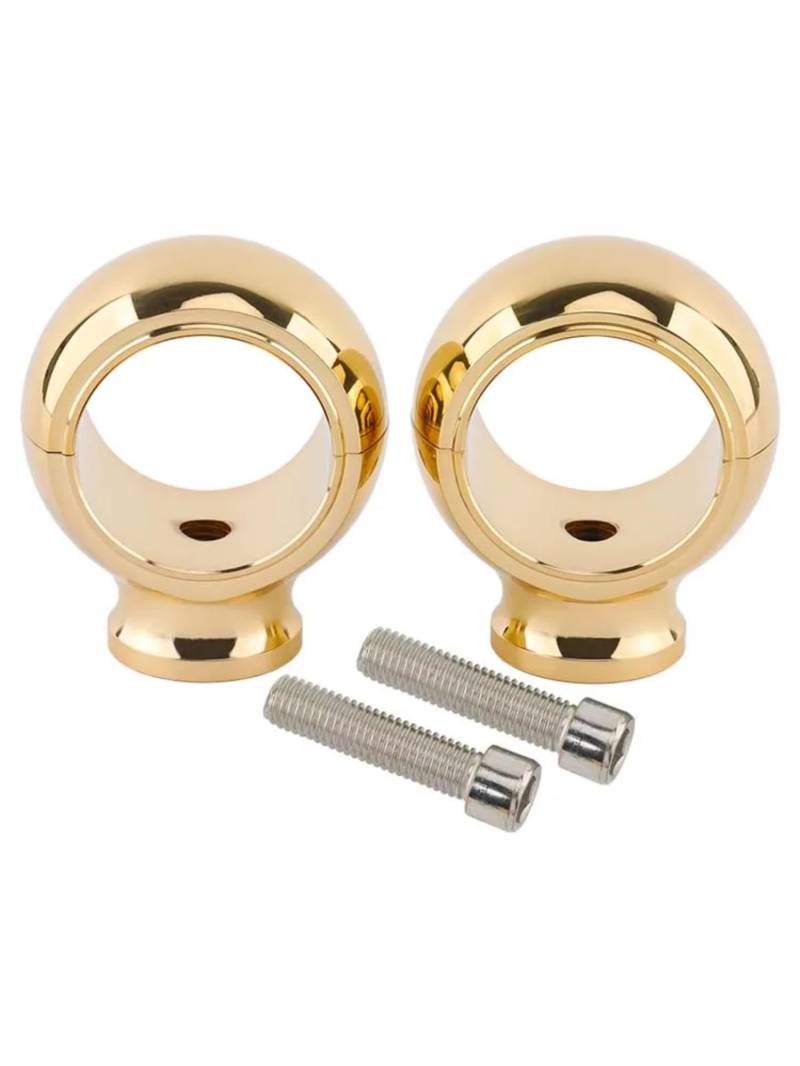 OTOZUM Motorrad Lenkererhöhungs klemme Kompatibel Mit Yamaha 50,8 MM 2'' Lenker Riser Lenker Riser Klemmadapter Zurück Verschoben Erhöhter Erweiterter Riser Offset(Yellow) von OTOZUM