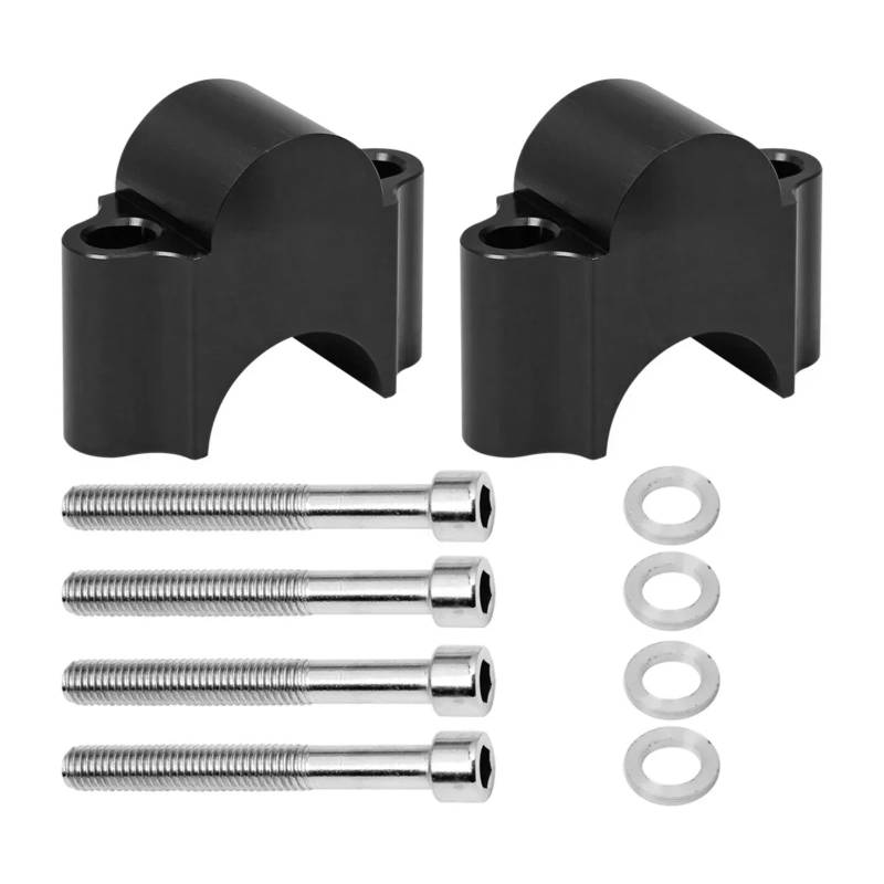 OTOZUM Motorrad Lenkererhöhungs klemme Kompatibel Mit Yamaha Für YZ250F YZ400F YZ426F YZ450F 2006 2007 2008 28 Mm 1 1/8 Zoll 22 Mm 7/8 Zoll Motorradmontage-Lenker Fat Bar Riser(Black,28MM) von OTOZUM