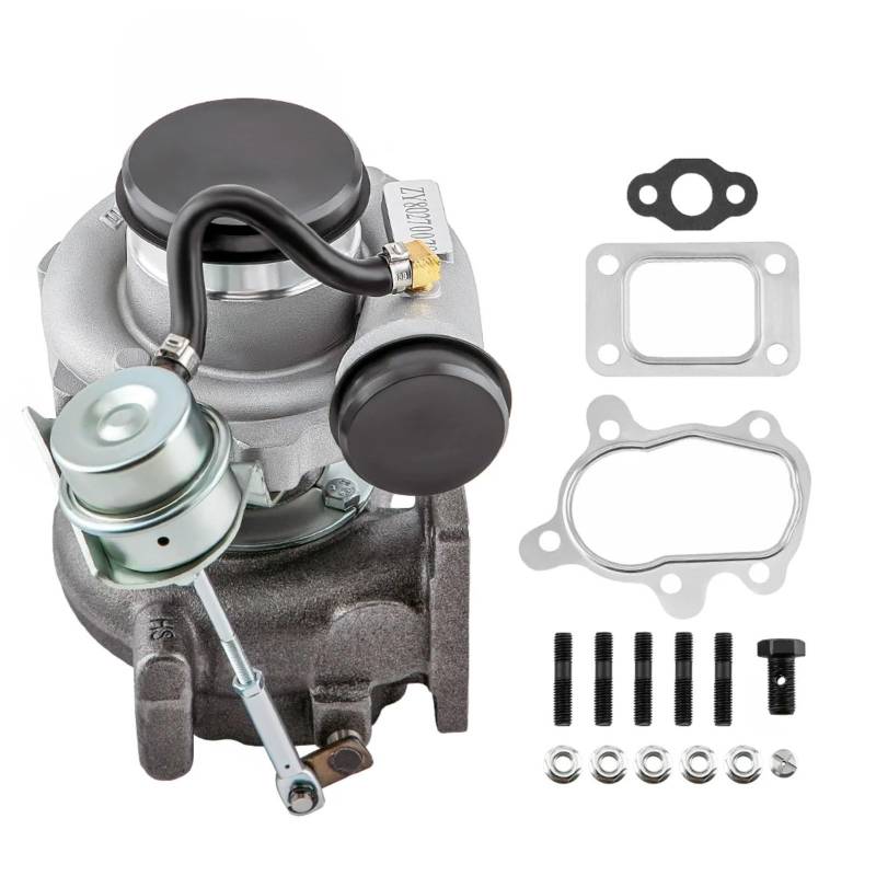 OTOZUM Turbolader Für GT2871 GT2871R GT2860 SR20 CA18DET Öl + Wasser Kühlung Turbolader 400 + HP Auspuff Turbo Turbolader von OTOZUM