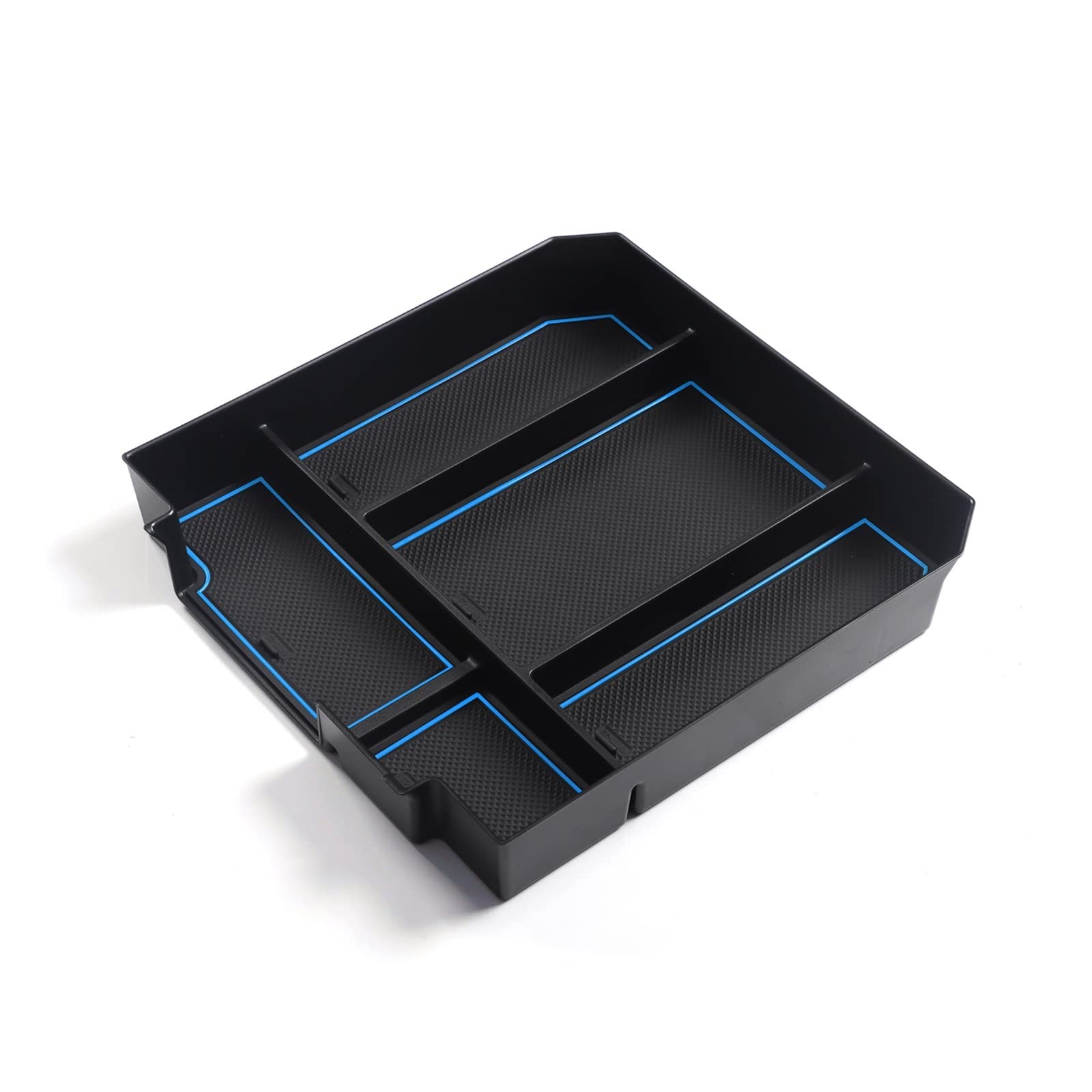 OTOZUM Zentrale Aufbewahrungsbox Kompatibel Mit Toyota Für Tundra 2022 Auto-Mittelkonsole, Armlehne, Zentraler Organizer, Ablage, Aufbewahrungsbox, Innenzubehör(Blue) von OTOZUM