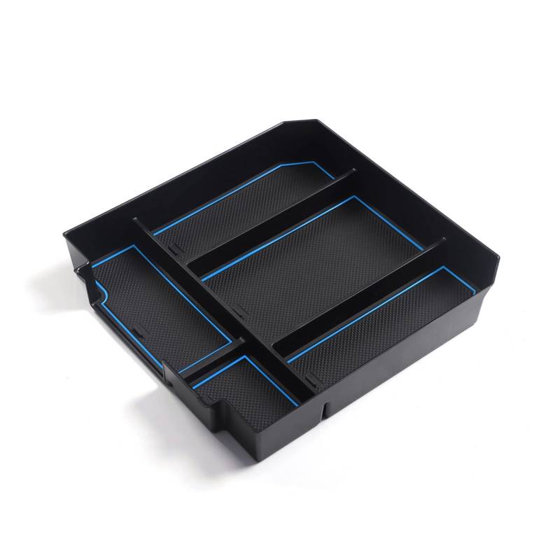 OTOZUM Zentrale Aufbewahrungsbox Kompatibel Mit Toyota Für Tundra 2022 Auto-Mittelkonsole, Armlehne, Zentraler Organizer, Ablage, Aufbewahrungsbox, Innenzubehör(Blue) von OTOZUM