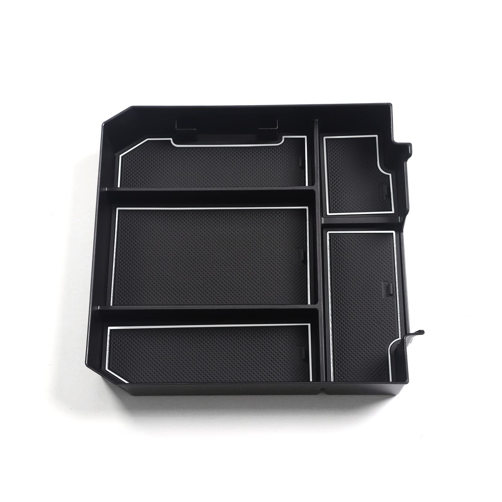 OTOZUM Zentrale Aufbewahrungsbox Kompatibel Mit Toyota Für Tundra 2022 Auto-Mittelkonsole, Armlehne, Zentraler Organizer, Ablage, Aufbewahrungsbox, Innenzubehör(White) von OTOZUM