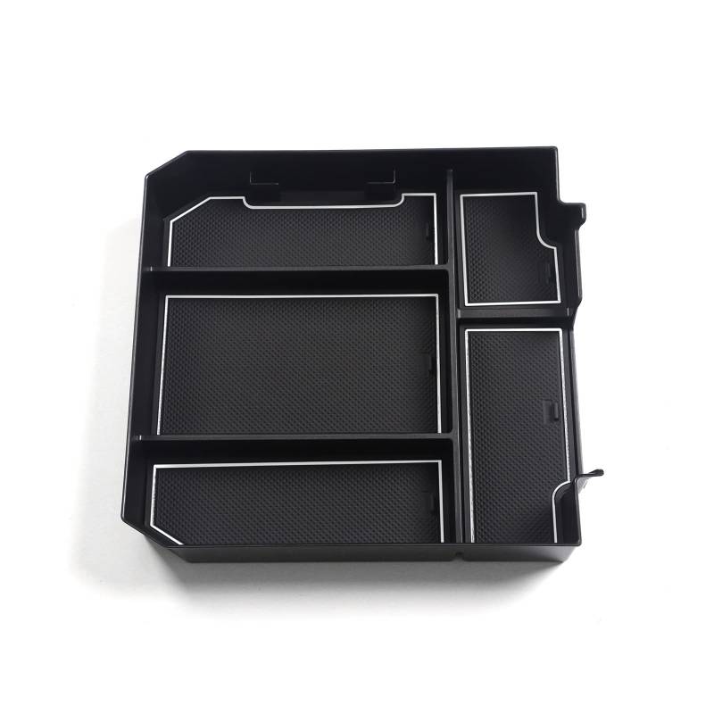 OTOZUM Zentrale Aufbewahrungsbox Kompatibel Mit Toyota Für Tundra 2022 Auto-Mittelkonsole, Armlehne, Zentraler Organizer, Ablage, Aufbewahrungsbox, Innenzubehör(White) von OTOZUM