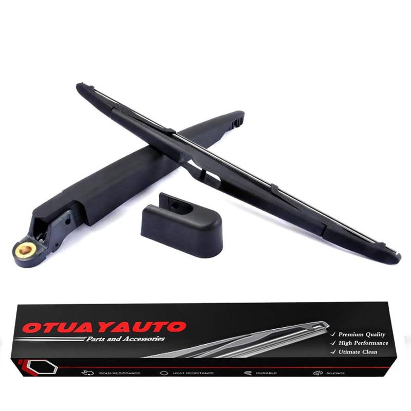 OTUAYAUTO Heckscheibenwischer Kompatibel mit Astra H 04-14, Corsa E 14-23, Scheibenwischer Hinten Wischerarm mit Wischerblätter, Länge: 305mm von OTUAYAUTO