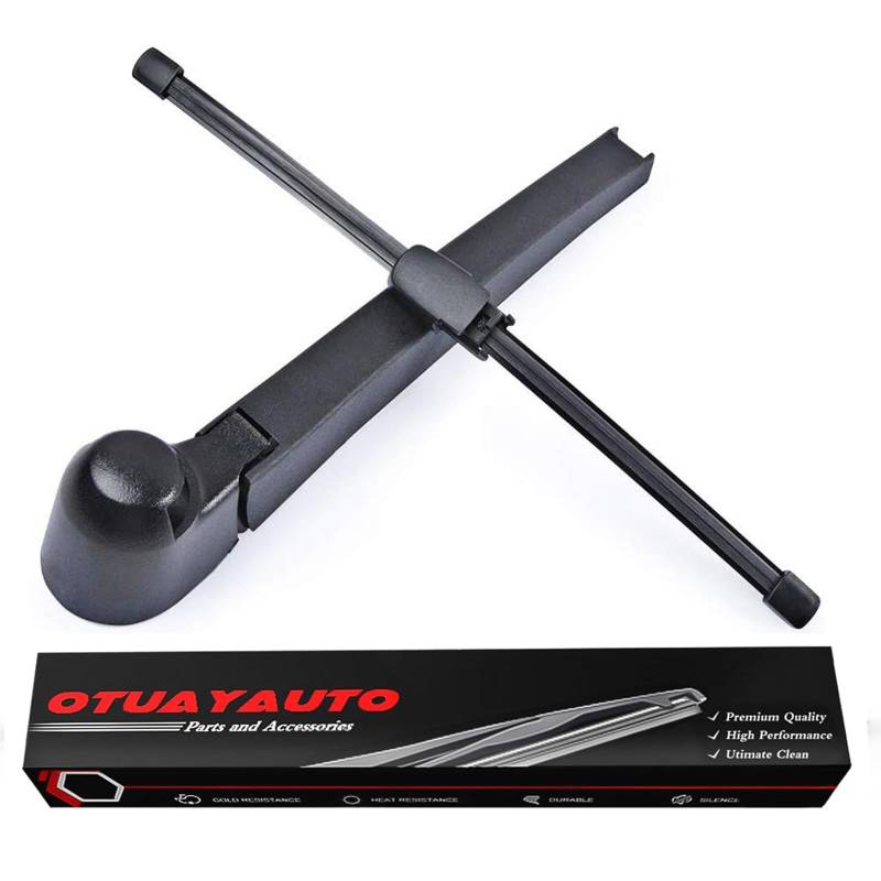 OTUAYAUTO Heckscheibenwischer kompatibel mit Passat B6 3C5 05-10, Passat B7 365 10-14, Seat Leon 1P1 05-13, Scheibenwischer Hinten Wischerarm mit Wischerblätter, Länge: 280mm von OTUAYAUTO