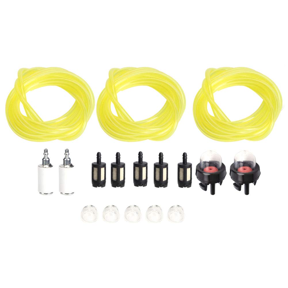 Kettensägen-Primerbirne, 3-teilig, 1,5 M, Universal-Kettensägen-Kraftstoffschlauch, Kraftstofffilter-Primerbirnen-Set für Snap Kettensägen-Primerbirne, 3-teilig, 1,5 M, Universal-Kettensägen-Kraftstoffschlauch, Kraftstofffilter-Primerbirnen-Set für Snap von OUCRIY
