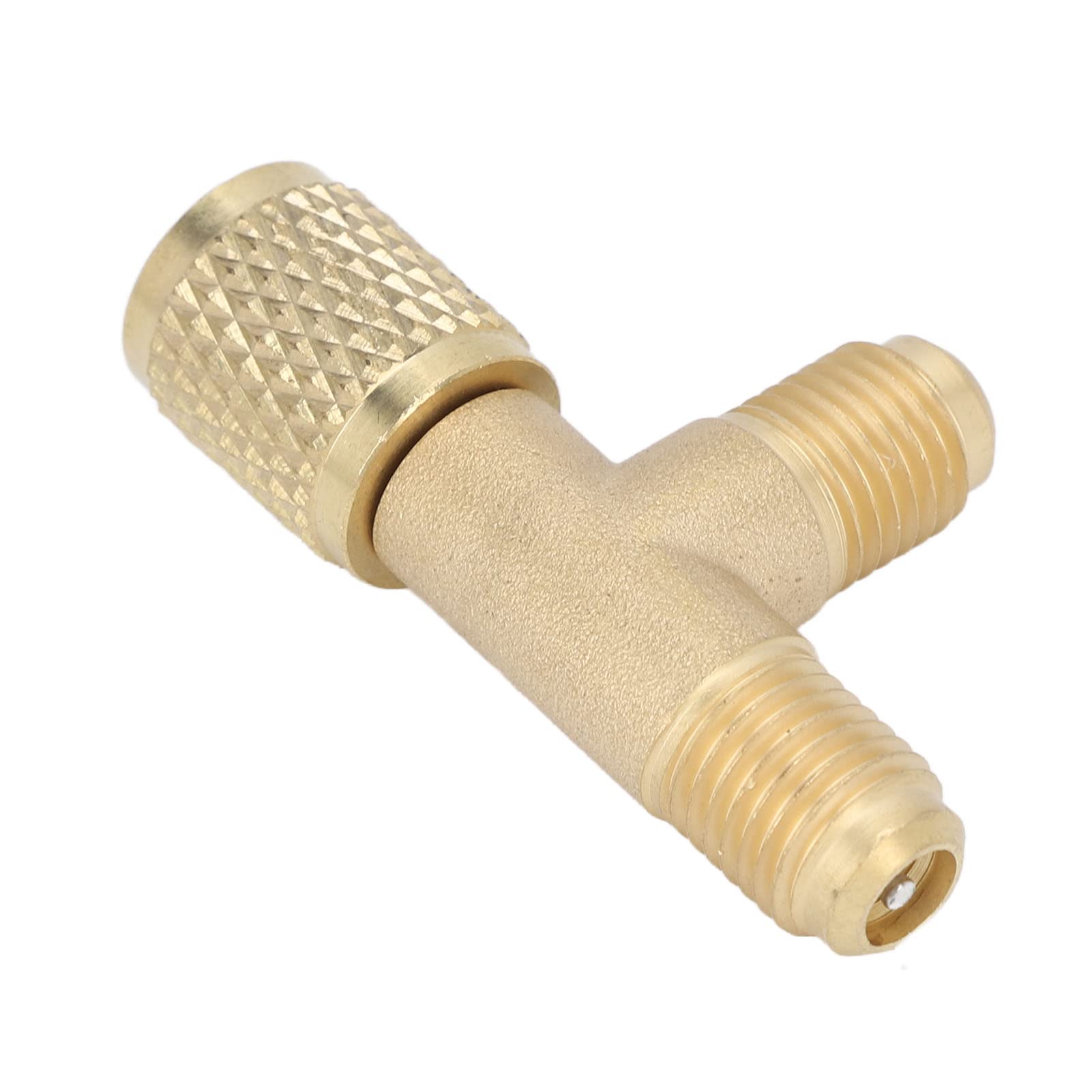 OUCRIY Schnellkupplungs-T-Adapter mit Ventilkern Messing 1/4 Zoll SAE Robuste Struktur für R22 R12 R134 OUCRIY Schnellkupplungs-T-Adapter mit Ventilkern Messing 1/4 Zoll SAE Robuste Struktur für R22 R12 R134 von OUCRIY