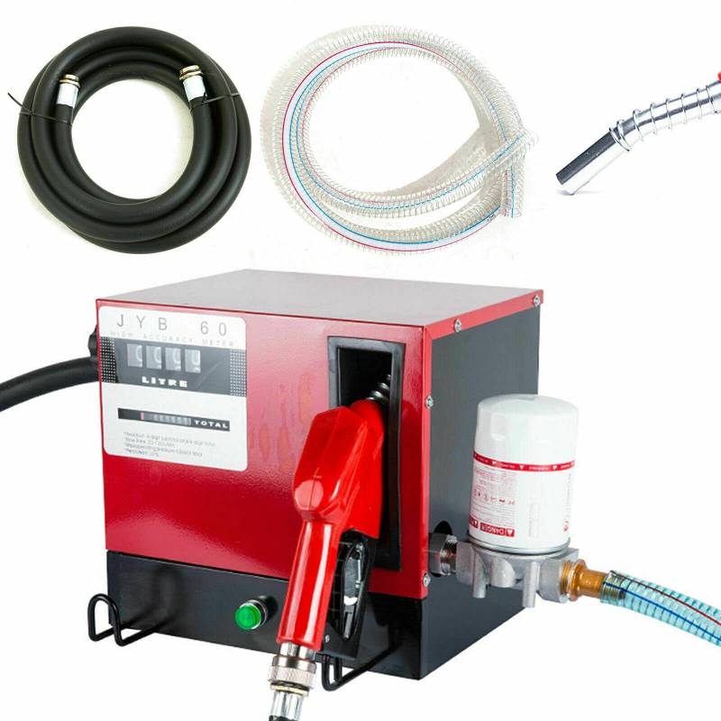 Dieselpumpe selbst ansaugend Tankstelle Automatik schwarz Zapfpistole 550W 230V Öl Kraftstoffförderpumpe Elektrische Öltransferpumpe Oil Fuel Transfer Pump von OUKANING