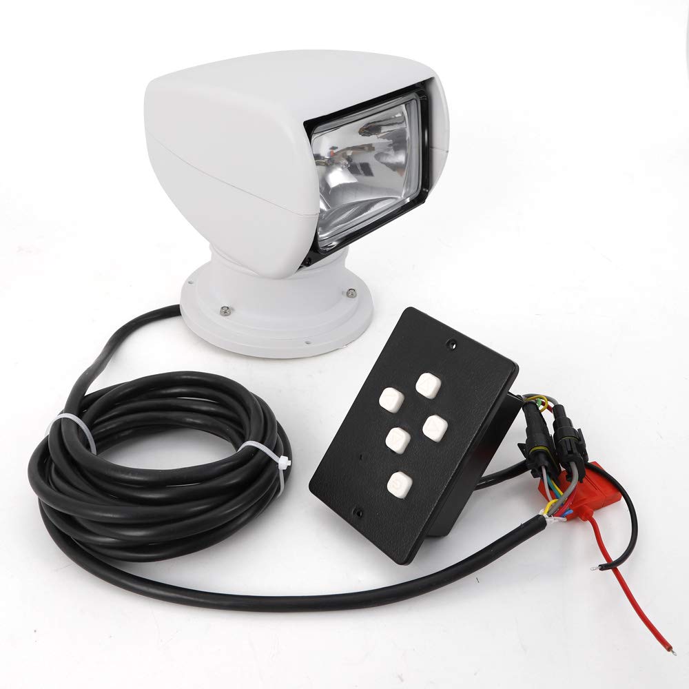 OUKANING Boot Suchscheinwerfer 12V Wasserdichte 100W LED Tragbare Auto Fernbedienung Outdoor Marine Scheinwerfer Arbeitslampe Deckenleuchte für Yacht SUV Lkw etc von OUKANING