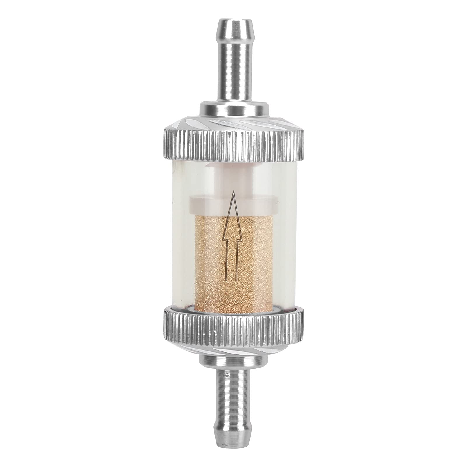 6 Mm Motorrad-Kraftstofffilter, Gasfilter, Universeller Kraftstofffilter, Geeignet Für Ein Motorrad Mit 6 Mm Filtergröße Silber von OUKENS