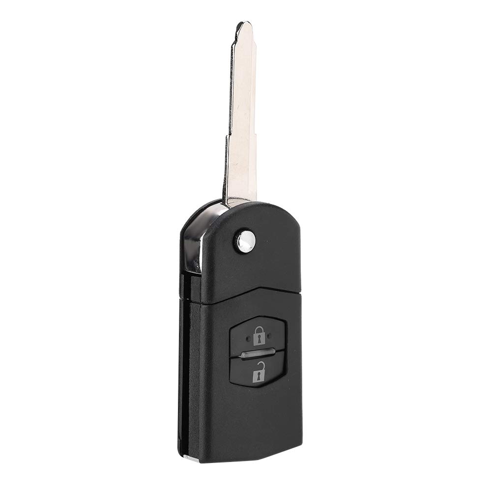 Kunststoff-Schlüsselanhänger-Gehäuse, 2-Tasten-Fernbedienung für MAZDA 2 3 5 6 RX8 MX5 2B Kunststoff-Schlüsselanhänger-Gehäuse, 2-Tasten-Fernbedienung für MAZDA 2 3 5 6 RX8 MX5 2B von OUKENS