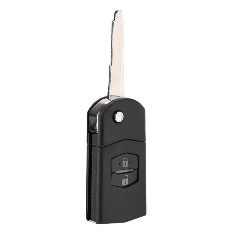 Kunststoff-Schlüsselanhänger-Gehäuse, 2-Tasten-Fernbedienung für MAZDA 2 3 5 6 RX8 MX5 2B von OUKENS