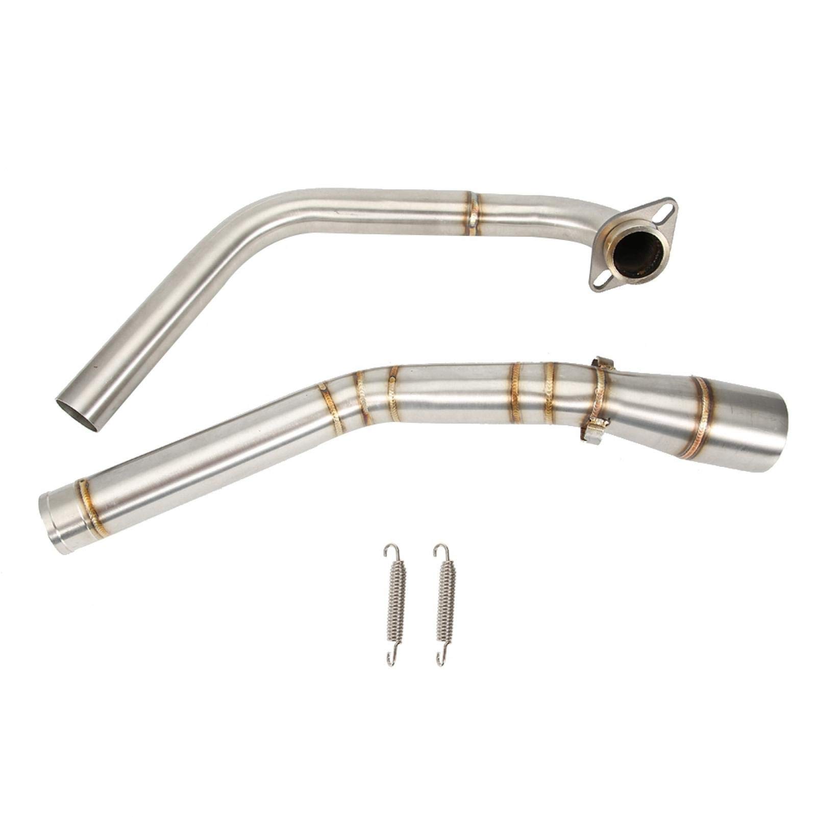 Motorrad Auspuffrohr, 1 Satz Autocycle Modifikation Auspuff Mittelverbindungsrohr Kit Fit für Yamaha YZF R15 MT-15 MT-125 2008-2017 Motorrad Auspuffrohr, 1 Satz Autocycle Modifikation Auspuff Mittelverbindungsrohr Kit Fit für Yamaha YZF R15 MT-15 MT-125 2008-2017 von OUKENS