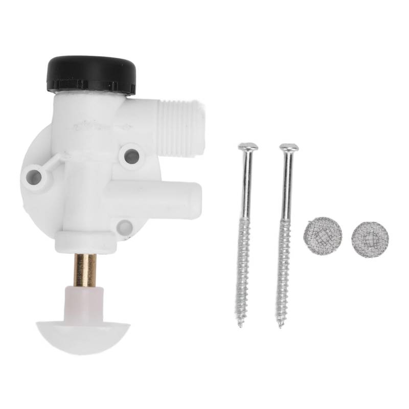 OUKENS RV Toilettenventil Kit 385314349 RV Toilettenwasserventil Ersatz Effiziente Starke Spülen Langlebige Upgrade Pedal Flush Toilette von OUKENS