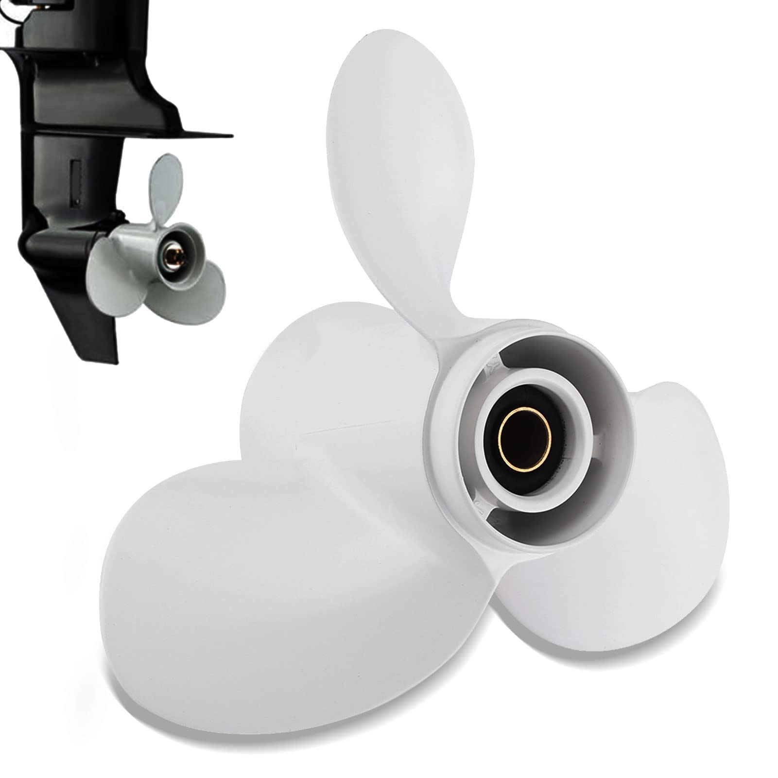 Propeller, Außenborder Propeller 8 Spline Tooth 3 Blades 683-45941-00-EL 9 1/4 x 12 Passend für Yamaha 9,9-15 PS Propeller, Außenborder Propeller 8 Spline Tooth 3 Blades 683-45941-00-EL 9 1/4 x 12 Passend für Yamaha 9,9-15 PS von OUKENS