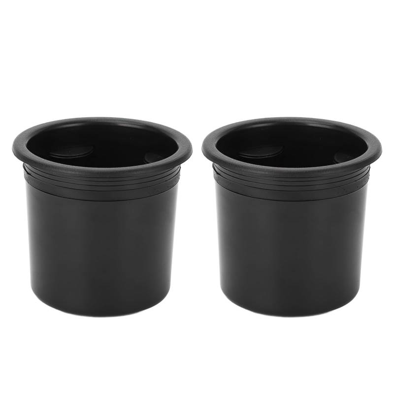 RV -Tasse Halter Einsatz Kunststoff Verschüttung Nachweis Ersatzgetränk Dose Halter Einheitliche Installation Glatte Oberfläche stabiles Material 2 Stcs für Boote Ships Autos von OUKENS