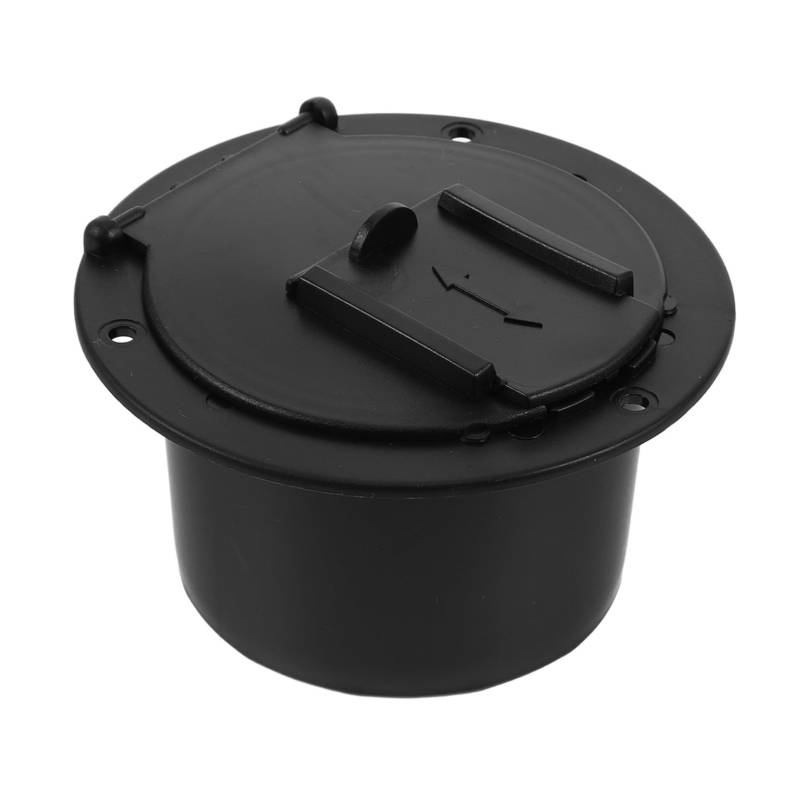 OUNONA Doppelfunktionale Aufbewahrungsbox Für Yacht/Kabeldurchführung Kabelabdeckung Stabile Luke Einfache Installation Elegantes Schwarzes Design von OUNONA