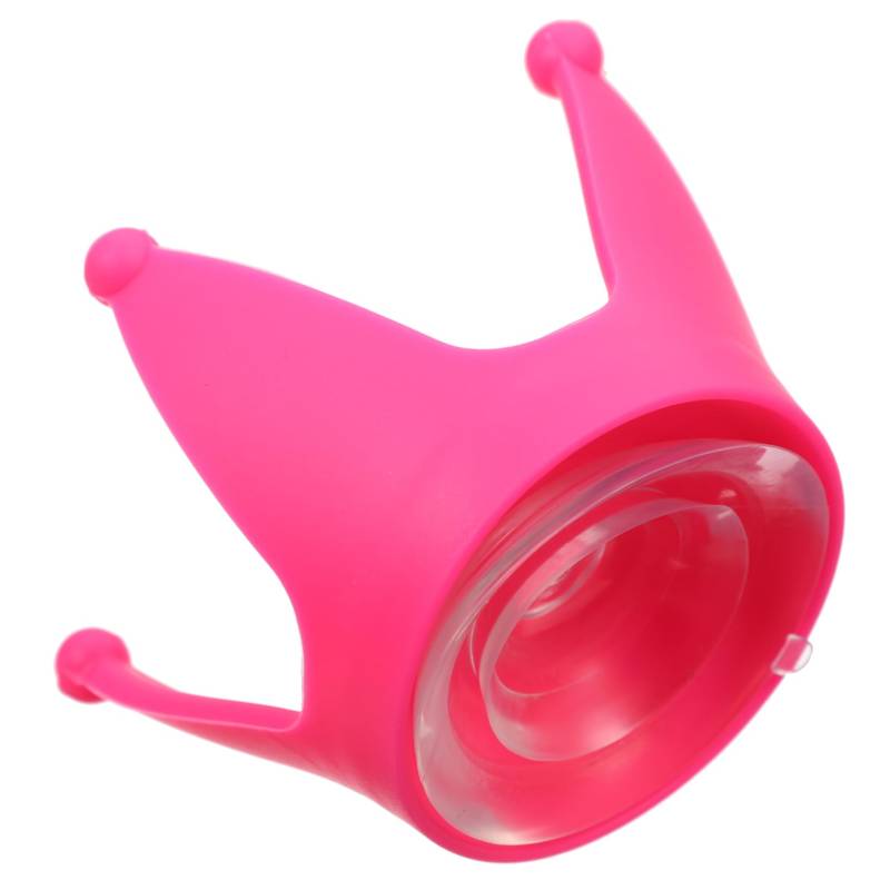 OUNONA 1stück Motorcycle Helmet Crown Decoration Saugnapf Aus Kreative Krone Für Helmdeko Langlebig Und Flexibel Rosa von OUNONA