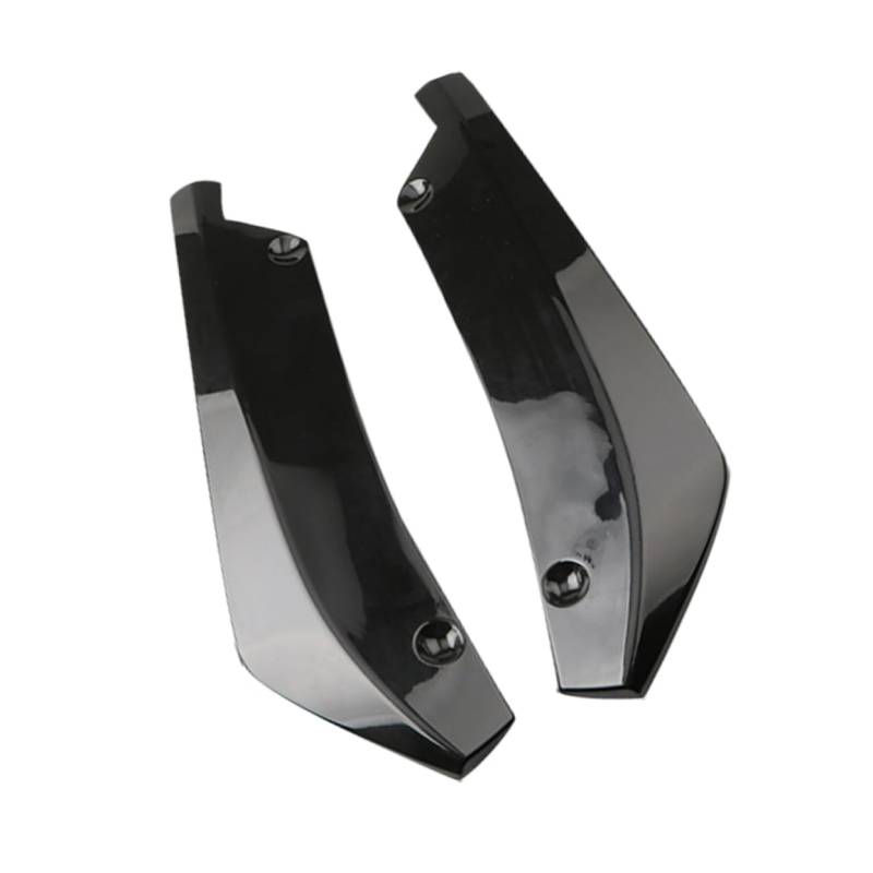 OUNONA 1Paar Auto Heckspoiler Modifizierter Luftmesser Spoiler aus Hochwertigem Material für Verbesserten und Fahrzeugoptik Glänzend Schwarz von OUNONA