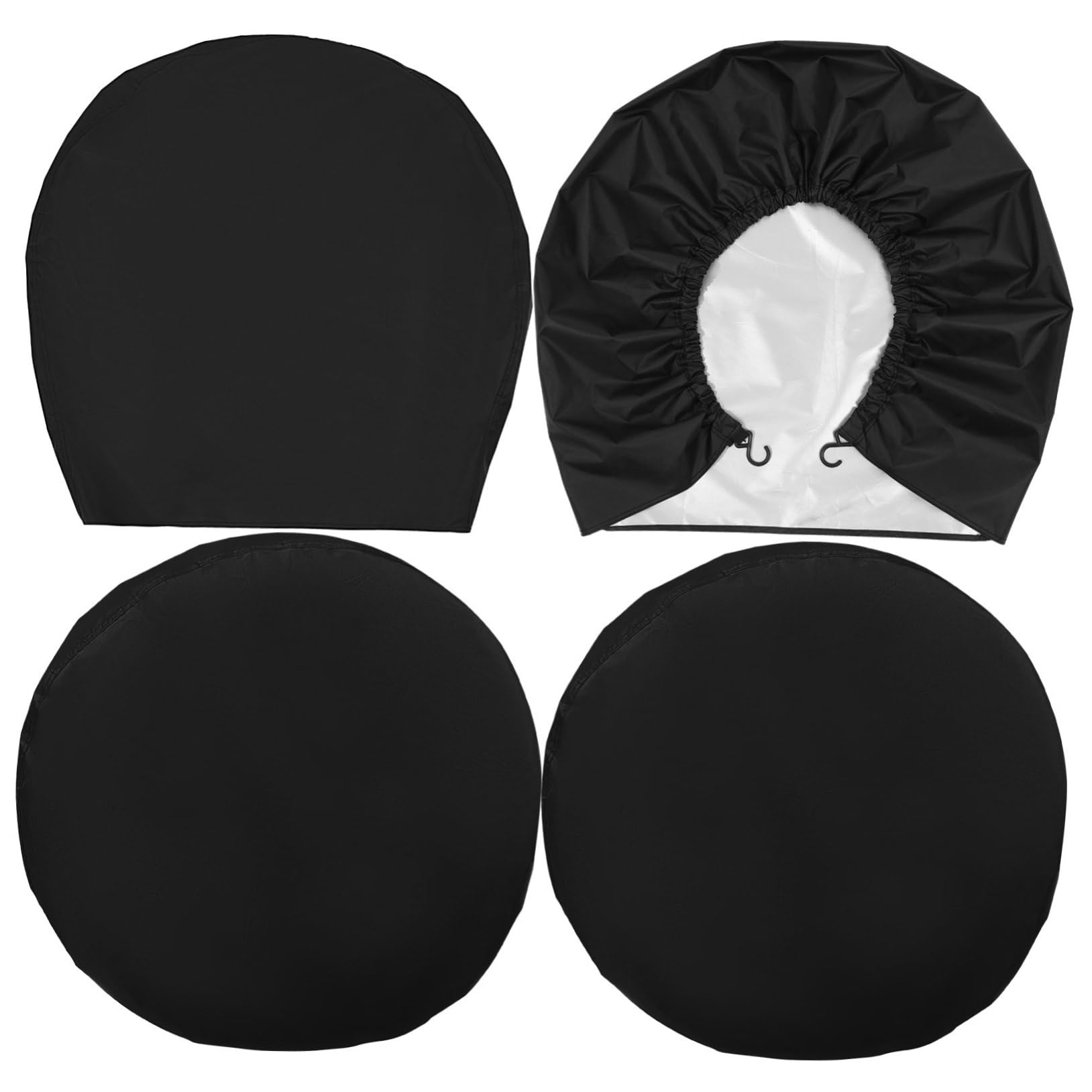 OUNONA 4 Stück Reifenabdeckung Wohnmobilzubehör für Wohnwagen Rad Autoreifen Abdeckung Reifenschutz er Set Anhängerabdeckung Campingzubehör für Wohnwagen Abdeckung für Nutzanhänger Black OUNONA 4 Stück Reifenabdeckung Wohnmobilzubehör für Wohnwagen Rad Autoreifen Abdeckung Reifenschutz er Set Anhängerabdeckung Campingzubehör für Wohnwagen Abdeckung für Nutzanhänger Black von OUNONA