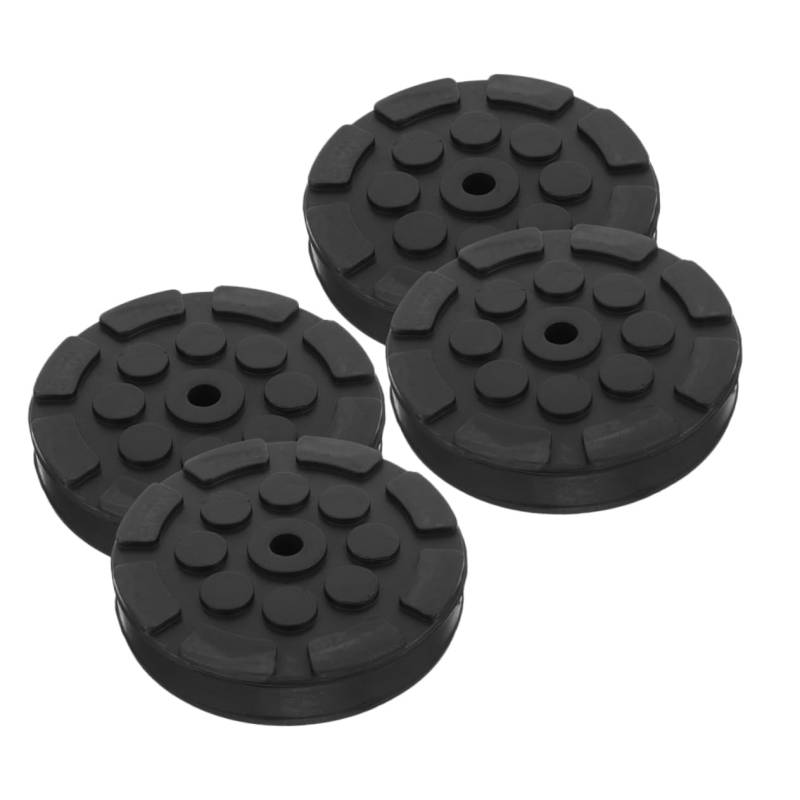 OUNONA 4Stücke Gummiauflage für Wagenheber Robuste Gummipads für Stabile Unterstützung rutschfest und Vibrationsdämpfend für Kfz Heber und Hebebühnen von OUNONA