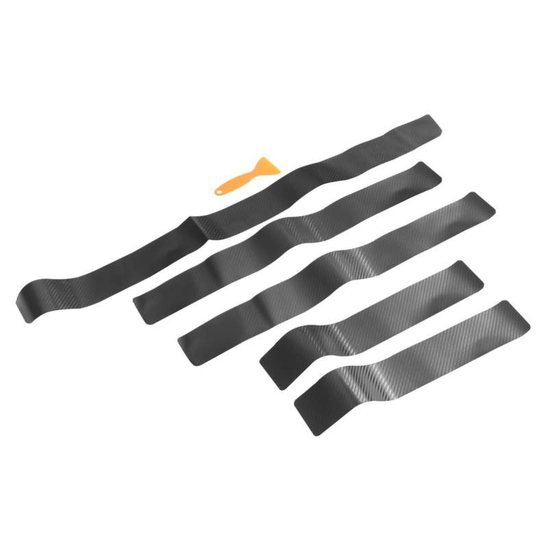 OUNONA 5st Kratzfeste Aufkleber Türeinstiegsschutz Auto Kratzfest Stoßstange Vorne Vordere Stoßstange Automatischer Schwellerschutz Bühnenlichtklemmen Aufkleber Fürs Auto Pvc-leder Black von OUNONA