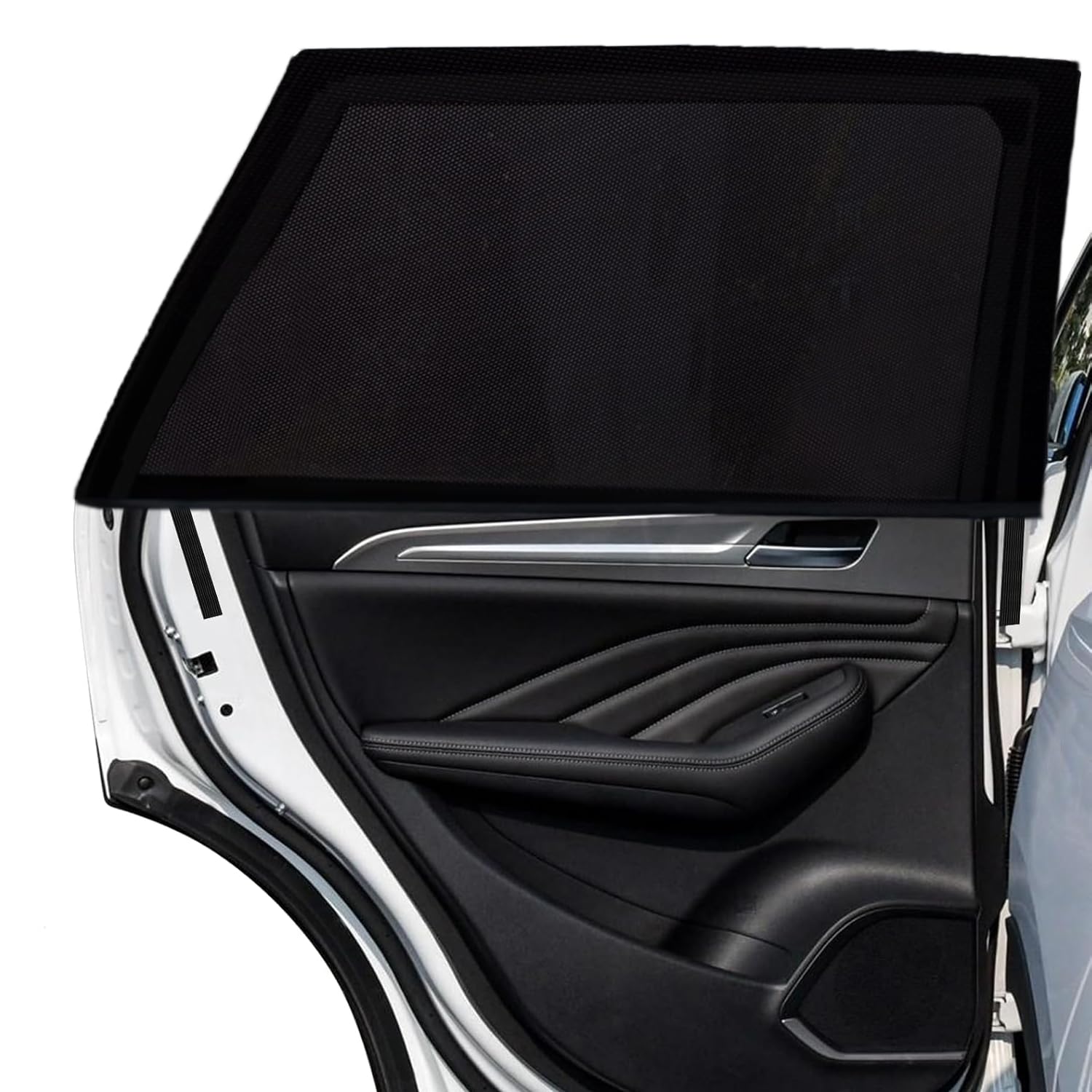 OUQIWEN Auto Sonnenschutz Baby 2er Set, UV-Schutz für Sonnenschutz Auto Kinder Heckfenster, Hochelastisches Atmungsaktive-Material, Universal Fit SUV/Sedan/Minivan OUQIWEN Auto Sonnenschutz Baby 2er Set, UV-Schutz für Sonnenschutz Auto Kinder Heckfenster, Hochelastisches Atmungsaktive-Material, Universal Fit SUV/Sedan/Minivan von OUQIWEN