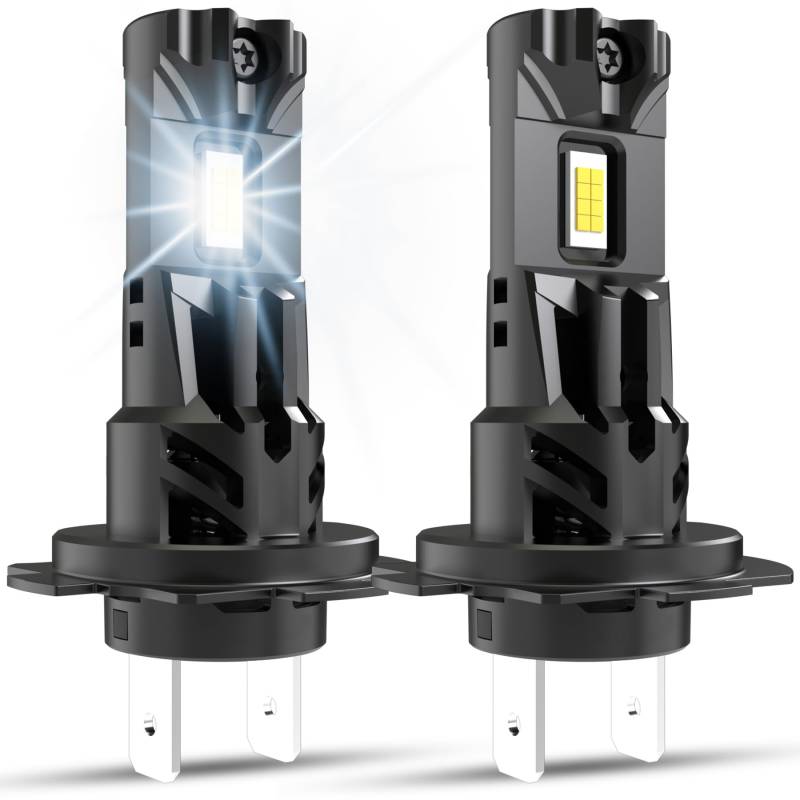 OUSHI H7 Halogen Lampe 20000LM, 500% Helligkeit 12V 6000K Xenon Weiß Halogen Glühbirne Abblendlicht Fernlicht Lampe, 2 Stück von OUSHI